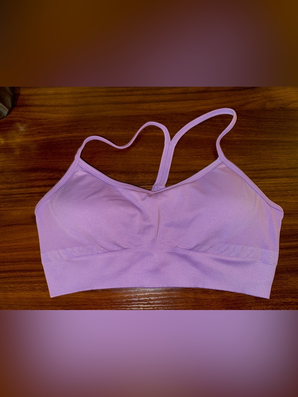AYBL- Women's Lilac Seamless Sport Bra - Lightweight Support